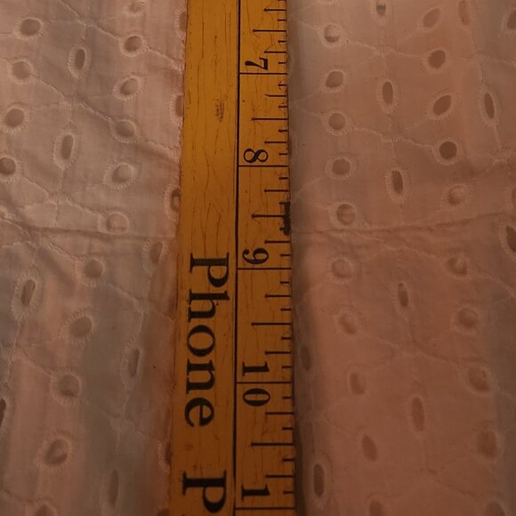 G1 So pretty Calvin Klein cotton eyelet dress, lined, back zip lovely 4 summer - Picture 7 of 11